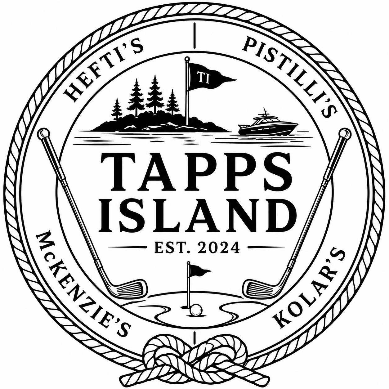 Tapps Island Custom Ball Marker Set